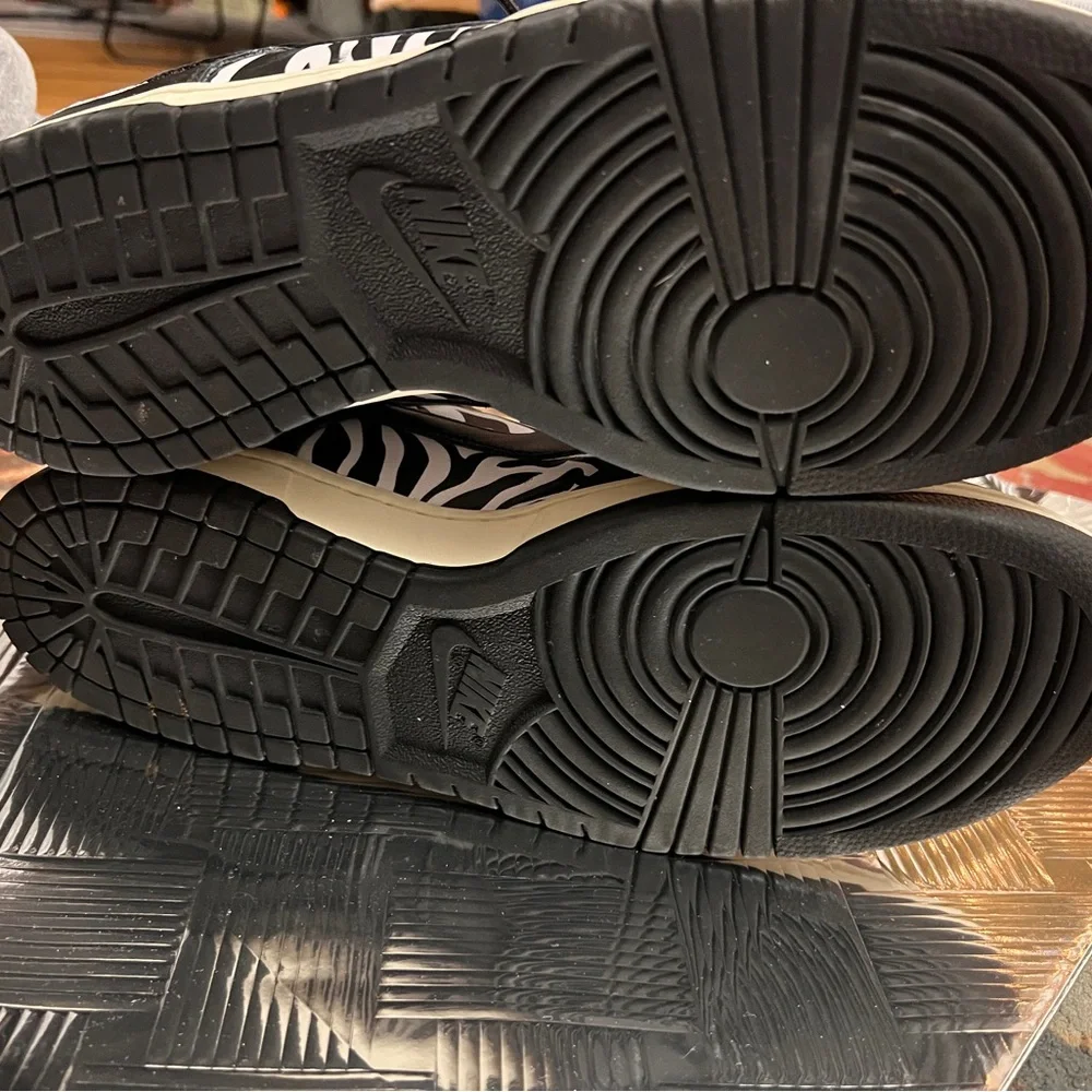 Nike Black and White Zebra Print Sneakers